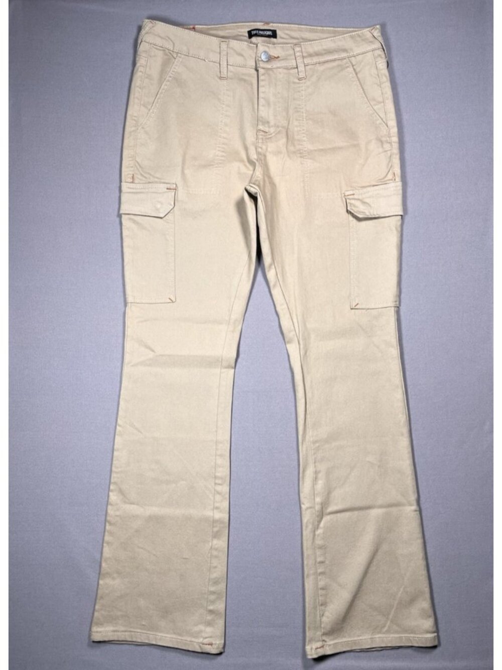 True Religion Cargo Single Needle Bootcut Khaki Pants - Women Size 31 X 33